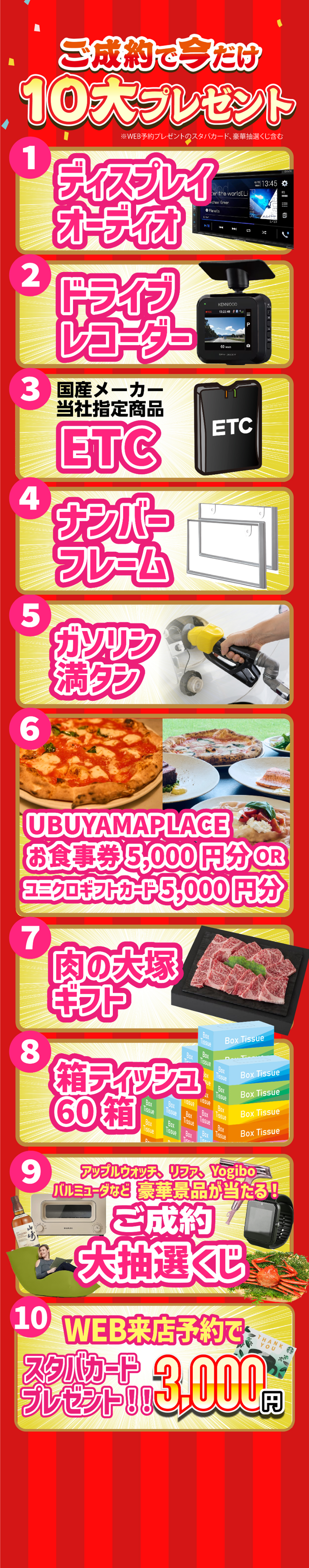 10大プレゼント